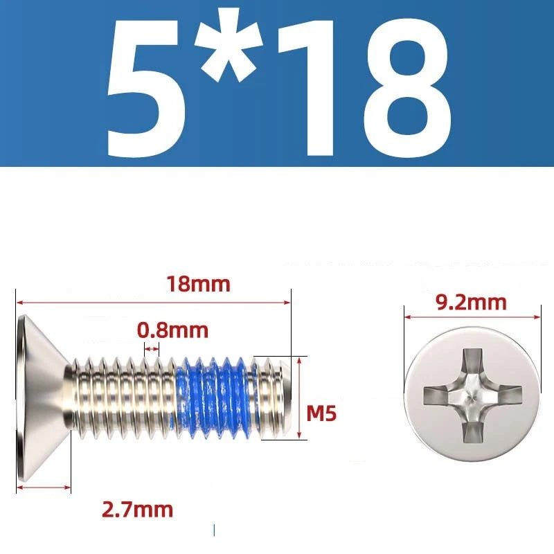 M1.2–M6 Phillips Flat Head Machine Screws | Carbon Steel | Black & Nickel Plated - HomeDIYer