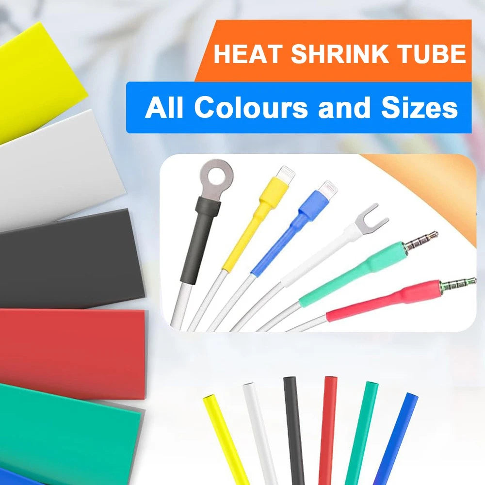 3:1 Heat Shrink Tubing with Adhesive Glue Lined — 1.5mm to 65mm, Multiple Colors