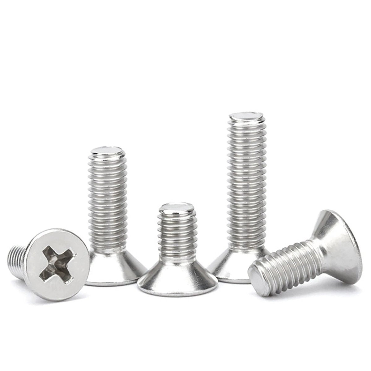 M3–M10 Phillips Countersunk Machine Screws – A2 Stainless Steel, Flat Head, Fully Threaded (3–100mm Overall Length) - HomeDIYer