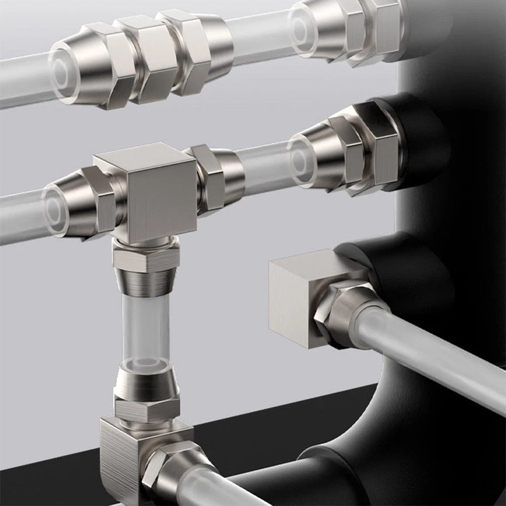 Pneumatic Push-to-Connect Fittings — Straight, Elbow, Tee, Cross & Threaded Types