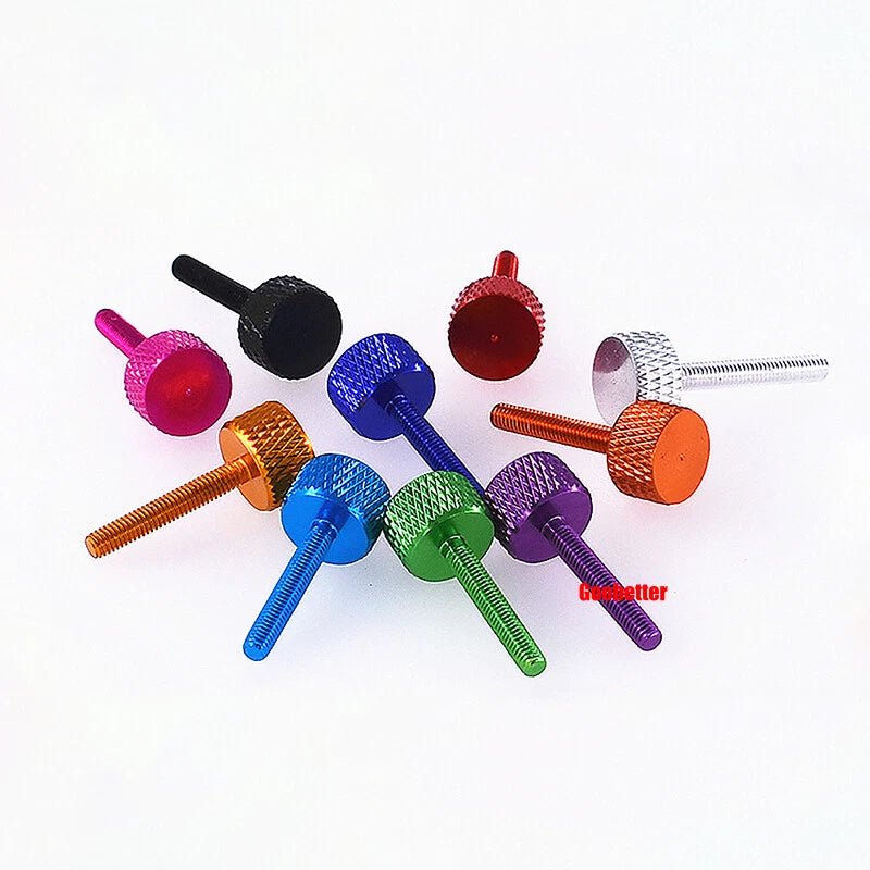 M3 x 20mm Aluminum Knurled Thumb Screws Colorful Hand Grip Knob Bolts - HomeDIYer