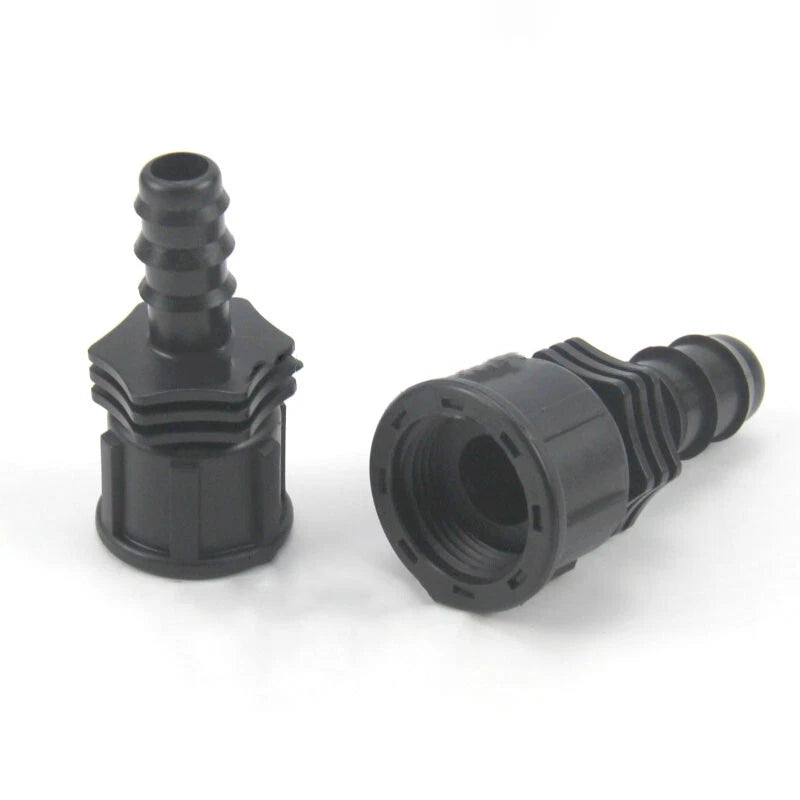 Internal Thread Straight Joint Tube Hose Pipe Plastic Tube Connector 13mm 16mm