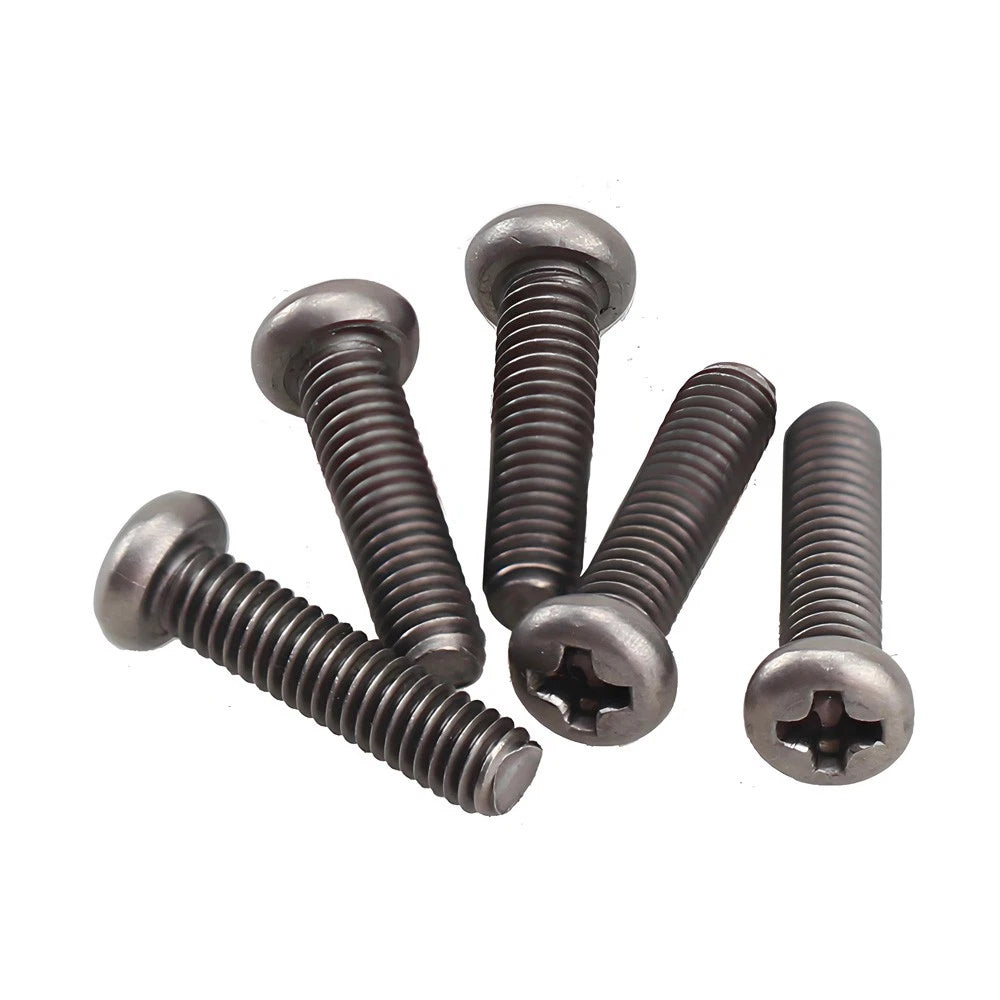 TA2 Titanium Phillips Pan Head Machine Screws – M1.4, M1.6, M2, M3, M4 (Fully Threaded)