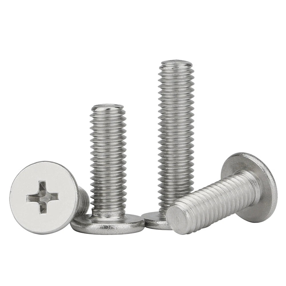 M2–M8 Phillips Flat Head Machine Screws – A2 Stainless Steel for Laptop & Notebook Repair (2–50mm Lengths)