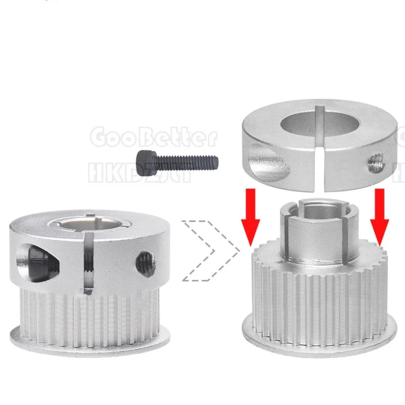 S3M Timing Pulley Belt Synchronous Wheel Gear 3D Printer Bore 5-15mm 20-28 Teeth