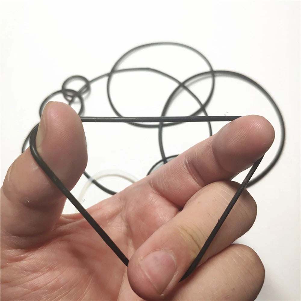 10pcs Silicone Rubber Round Belts for Pulley Drive Systems