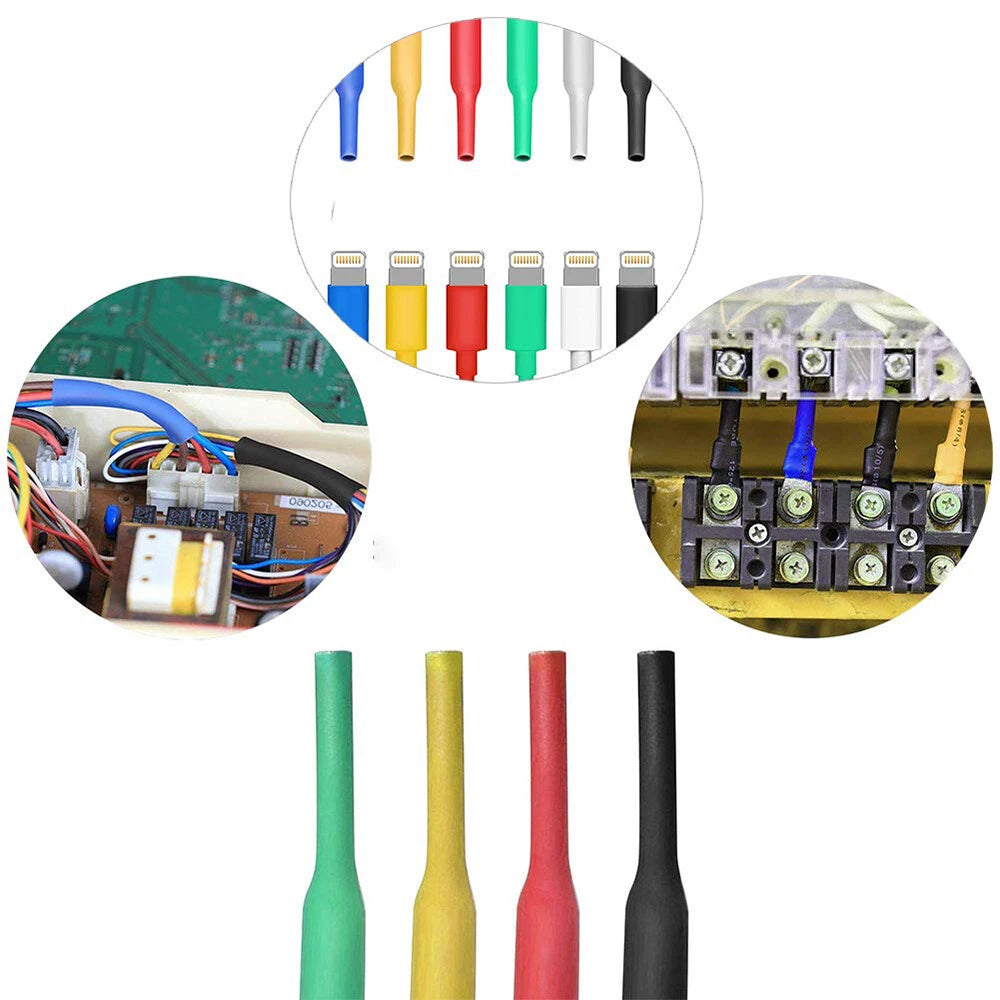 Heat Shrink Tube 2:1 Ratio – Electrical Wire Sleeving & Cable Insulation, All Sizes & Colors