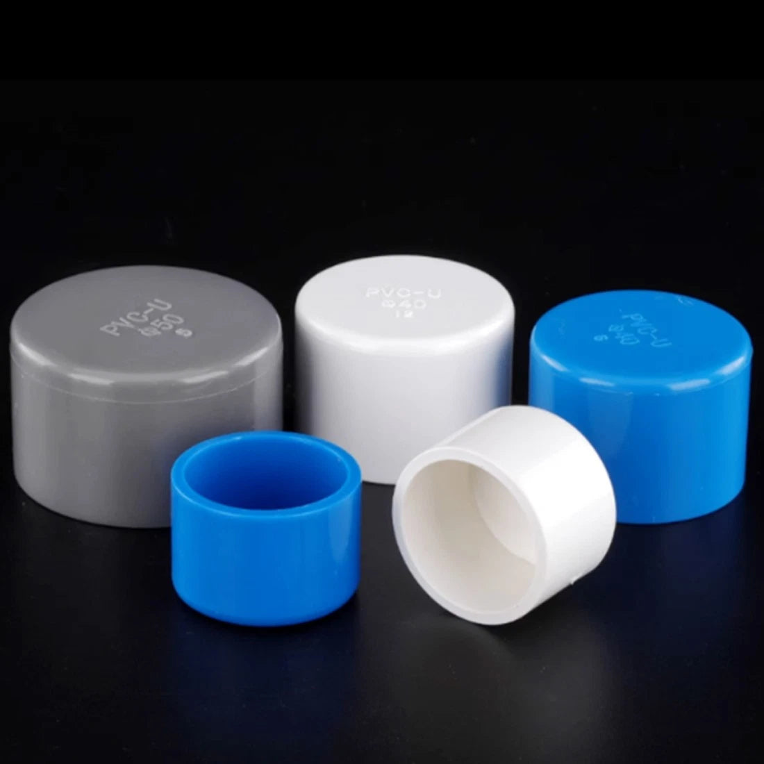 PVC Pipe End Cap Cover Stop Plug 20mm~200mm Pipe Fittings For Aquarium Pond