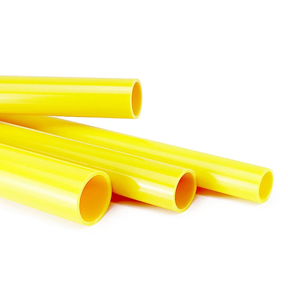 Yellow PVC Pipe Round Tube 20–50mm | Rigid Tubing 500mm | Aquarium & DIY