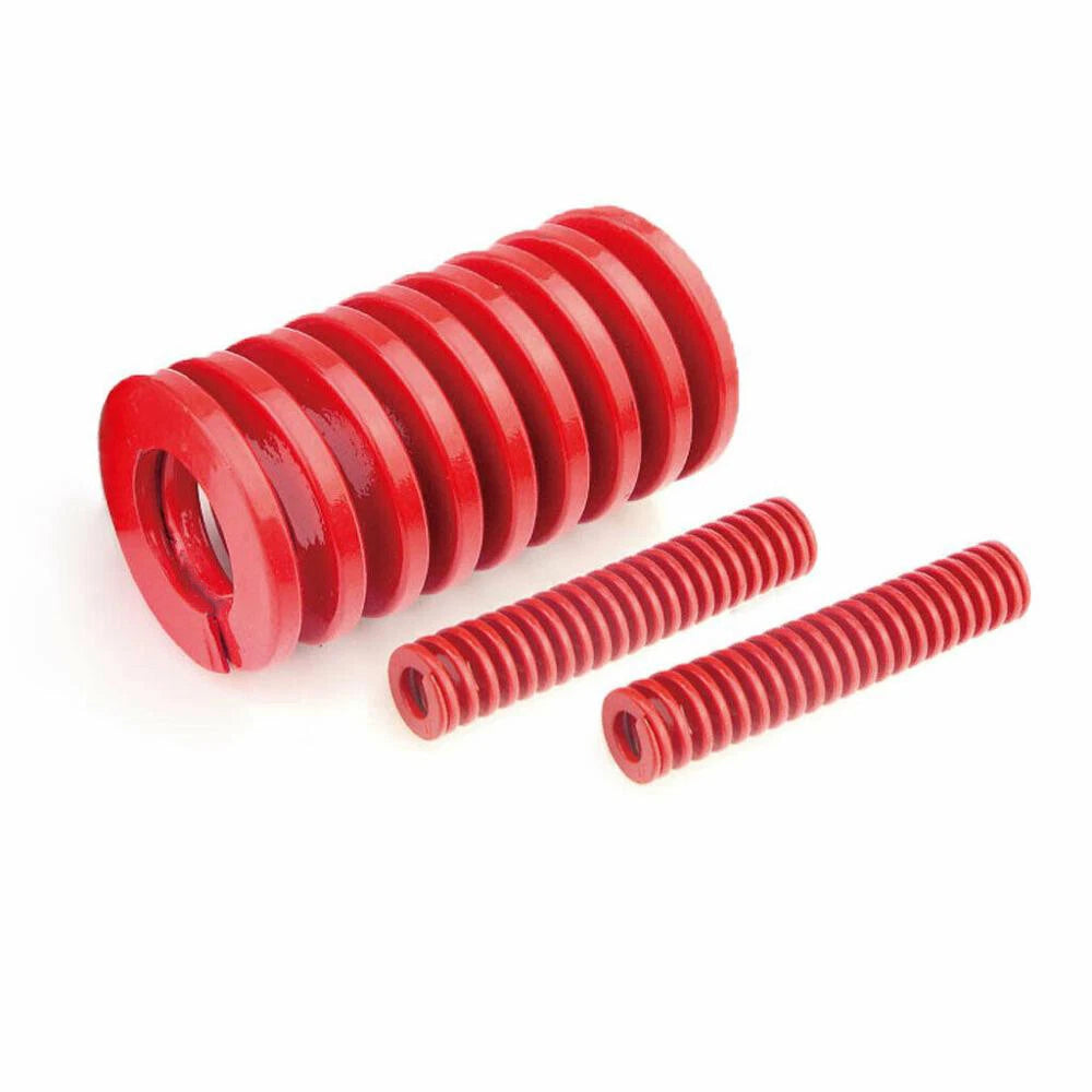 Medium Load Red Mould Compression Die Spring 8mm-50mm Outer Dia 20mm-300mm Long