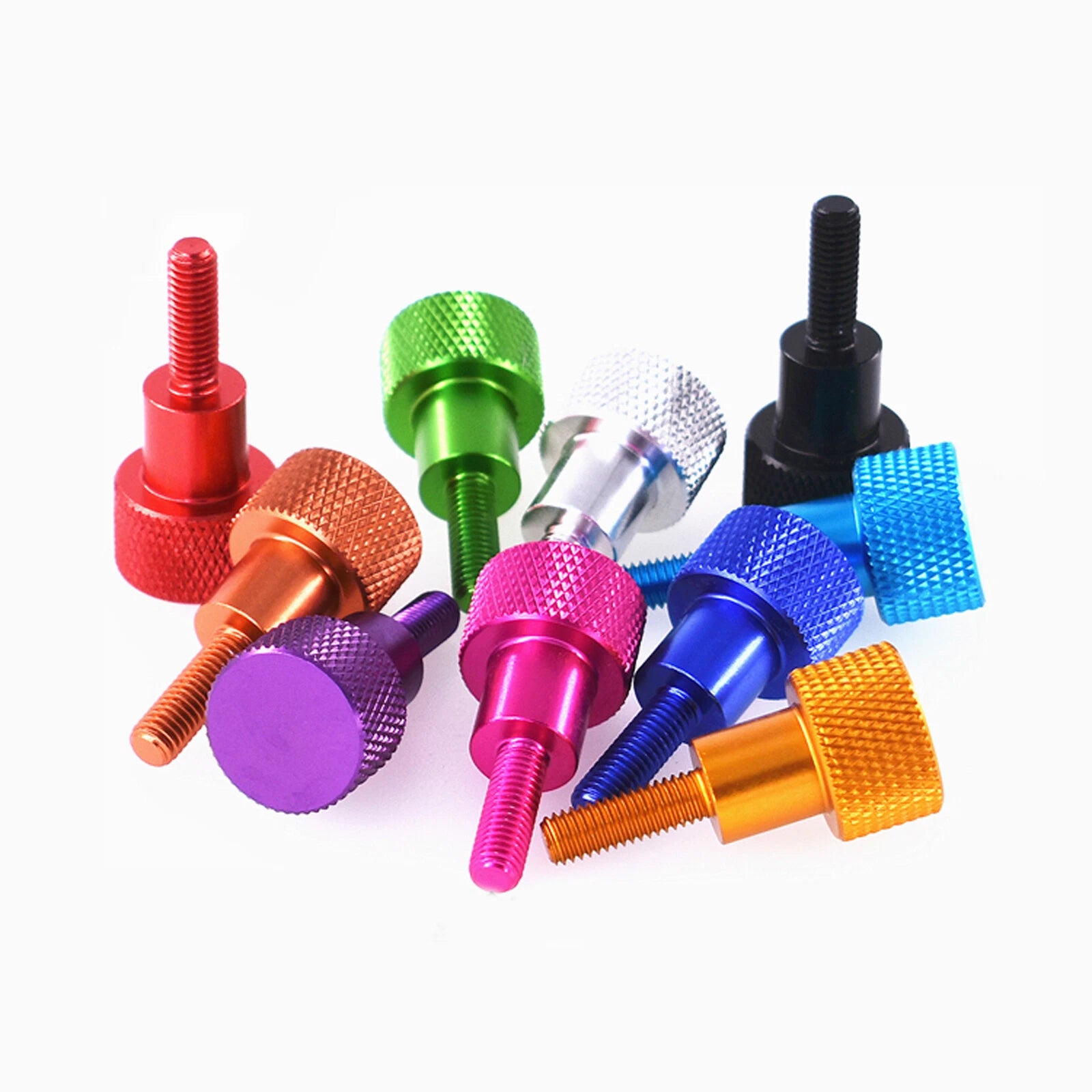 M5 M6 Knurled Thumb Screws Aluminum Alloy Round high Step Hand Grip Knob Bolts