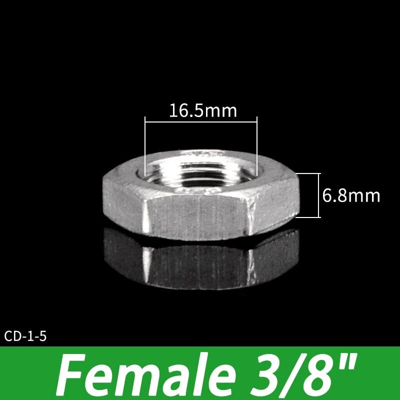 Stainless Steel 304 BSP Female Thread Pipe Fittings — 1/4" to 2"