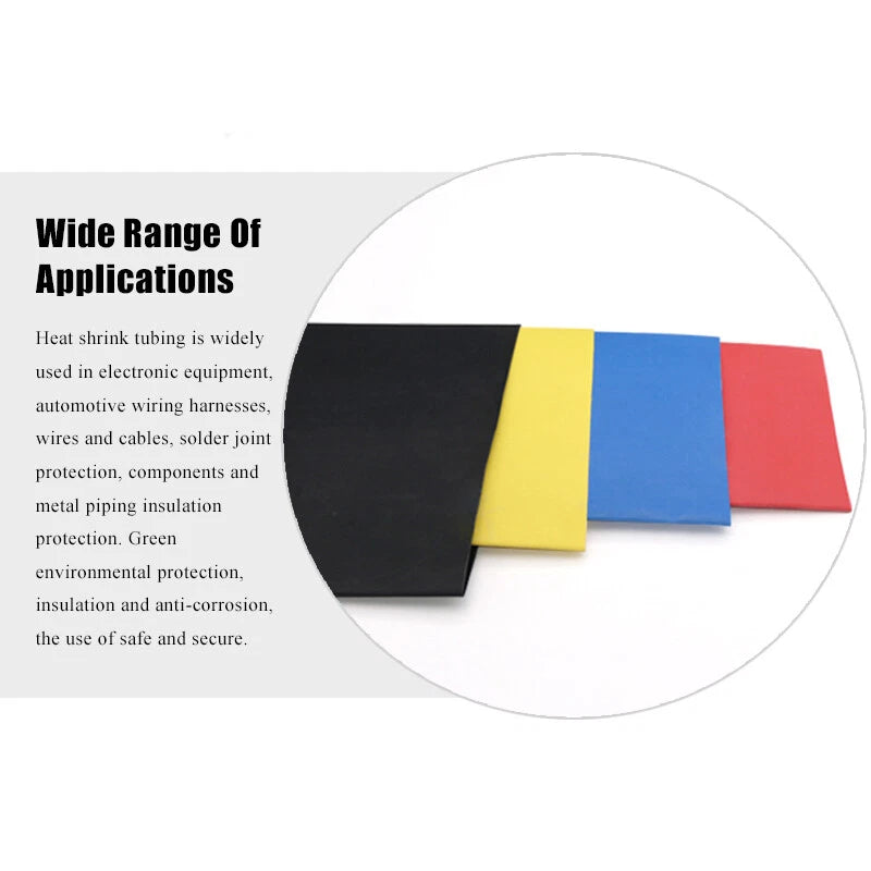 100mm 2:1 Heat Shrink Tubing – Large Diameter Electrical Insulation Sleeve (Black & Transparent)