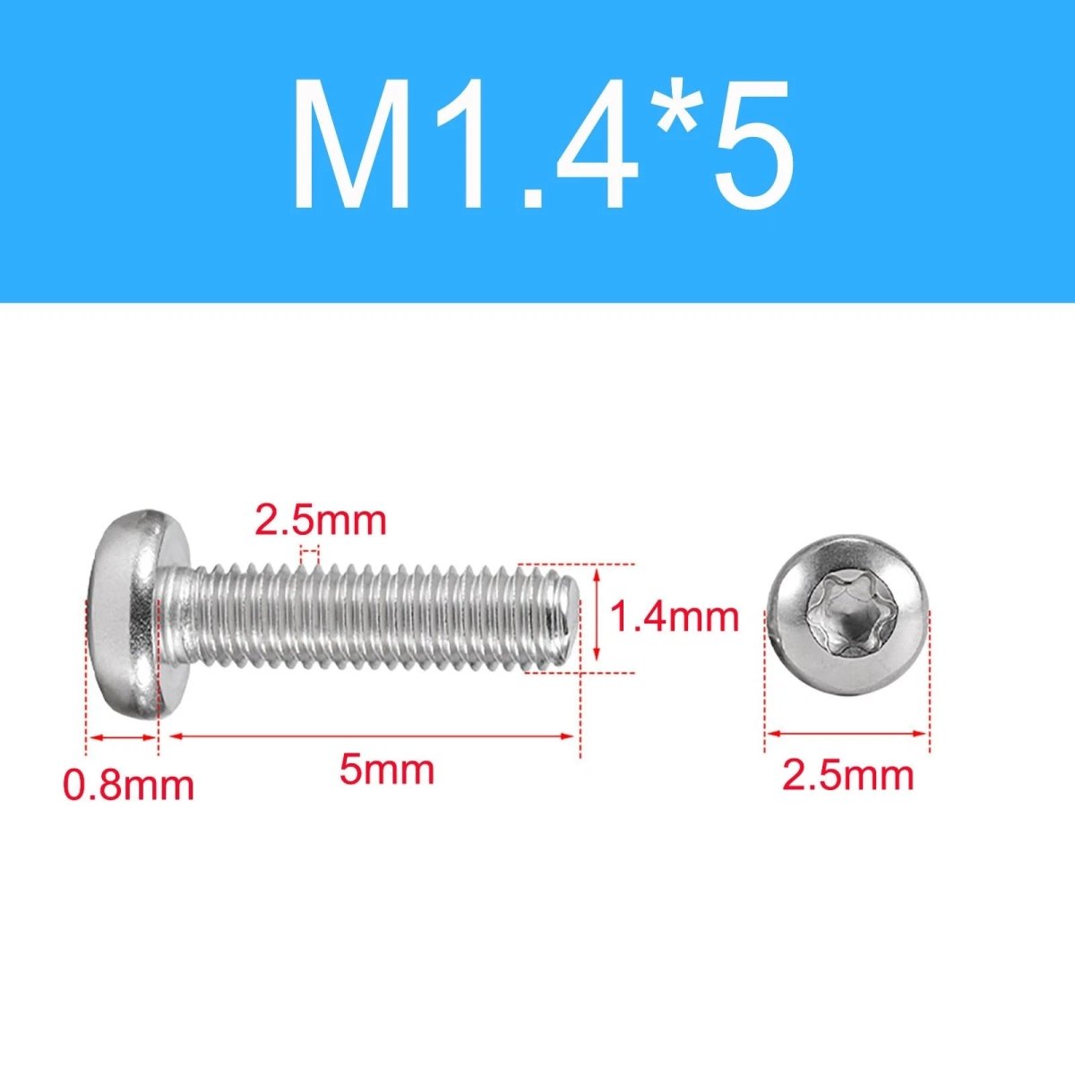 A2 Stainless Steel Torx Pan Head Machine Screws | M1.4 to M10 Six - Lobe Drive - HomeDIYer