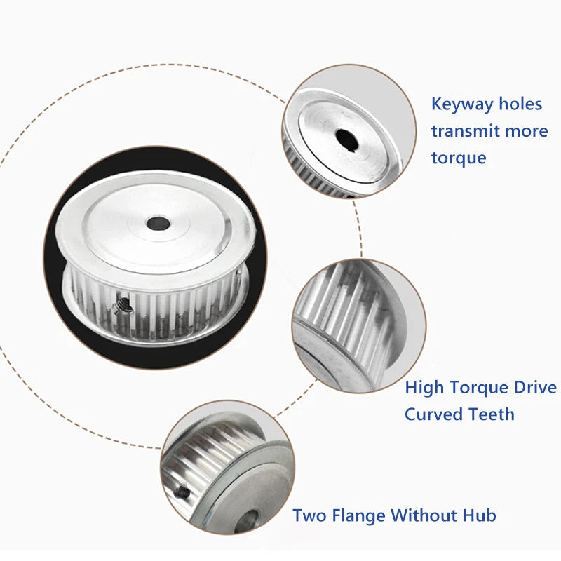 HTD3M Timing Pulley 72-120 Teeth Synchronous Wheel 10mm Belt Width 4mm-25mm Bore