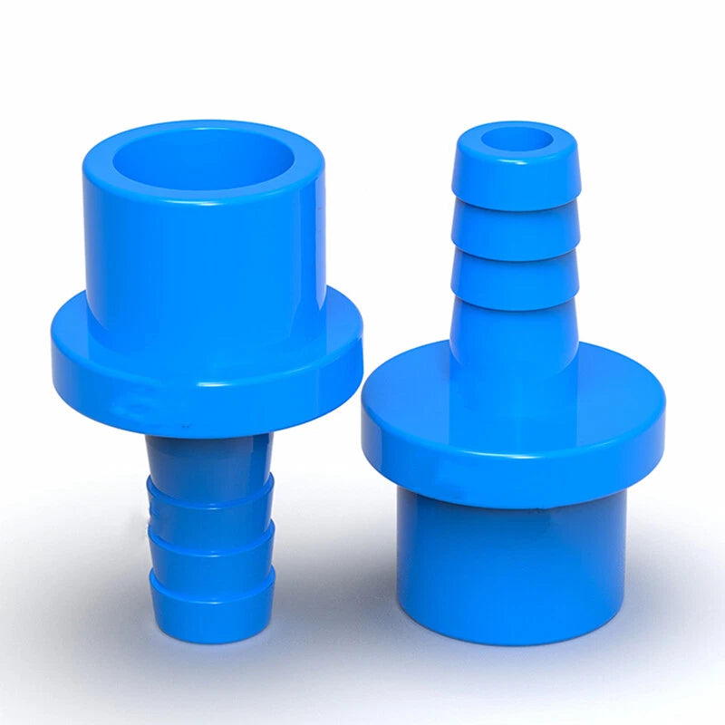 Blue Pagoda PVC Pipe Connector Fittings 20mm 25mm Adapter To Hose OD 5 8 10~20mm