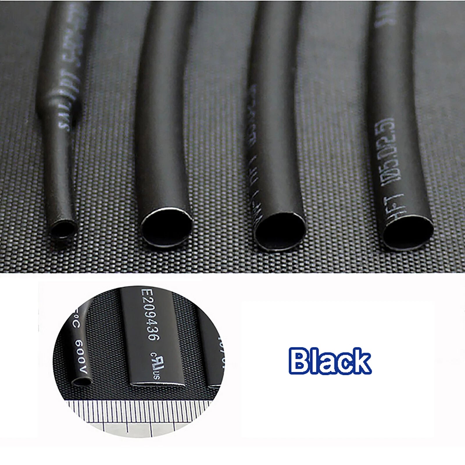 Heat Shrink Tube 2:1 Ratio – Multi-Color & Multi-Size Electrical Cable Sleeving