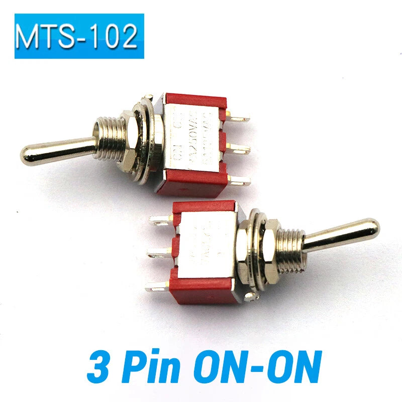 Mini Toggle Switch ON-ON ON-OFF-ON ON-NC Solder Lug 3 6 9 12 Pin | Self-Locking & Momentary