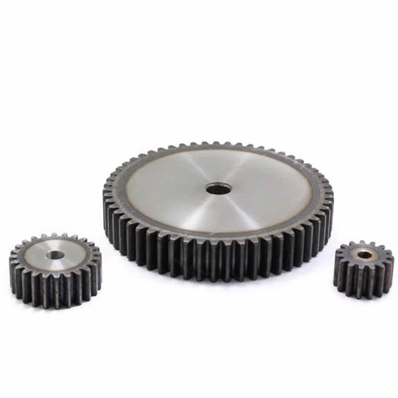 Spur Gears Pinion Gear 5 Mod Transmission Gear 10~46 Teeth 45# Steel Flat Gear