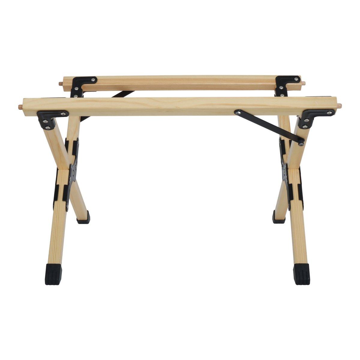 Portable Foldable Outdoor Picnic Table - Natural Beech Wood Camping Table with X - Frame Design - Small Sizes - HomeDIYer