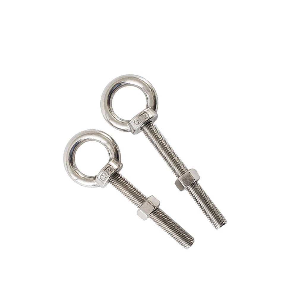 Stainless Steel Eye Bolts with Nuts & Washers — A2 304 Longshank Metric M3–M20 - HomeDIYer