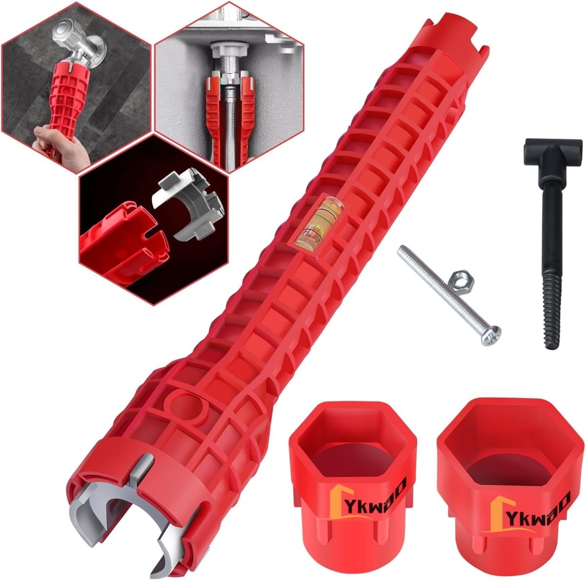 Multifunctional plumbing spanner, multi - button sink spanner, tool - HomeDIYer