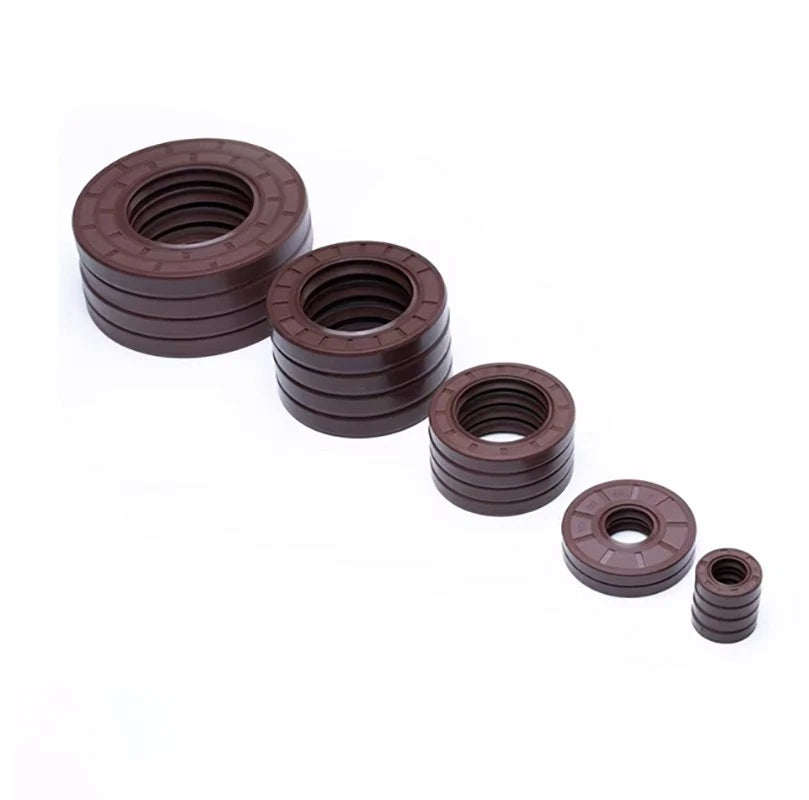 TC Skeleton Oil Seals FKM Double Lip Rotary Shaft Seal ID 50–52mm