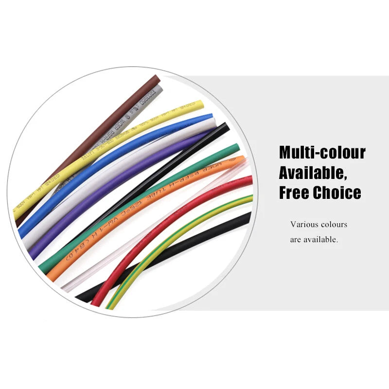 6.5mm Heat Shrink Tubing 2:1 – Black Electrical Wire Sleeve & Cable Wrap