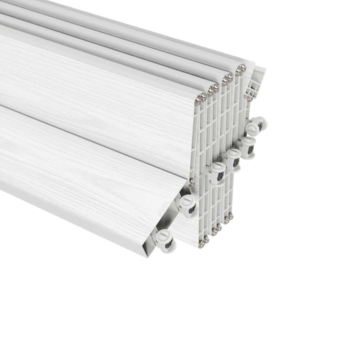 32" W Double Walled Foldable Heavy Duty Accordion Doors, White - HomeDIYer