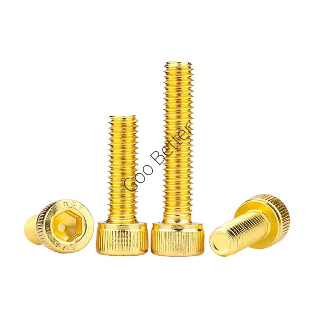 Titanium‑Coated Socket Head Cap Screws – Carbon Steel, M2 to M5, Fully Threaded
