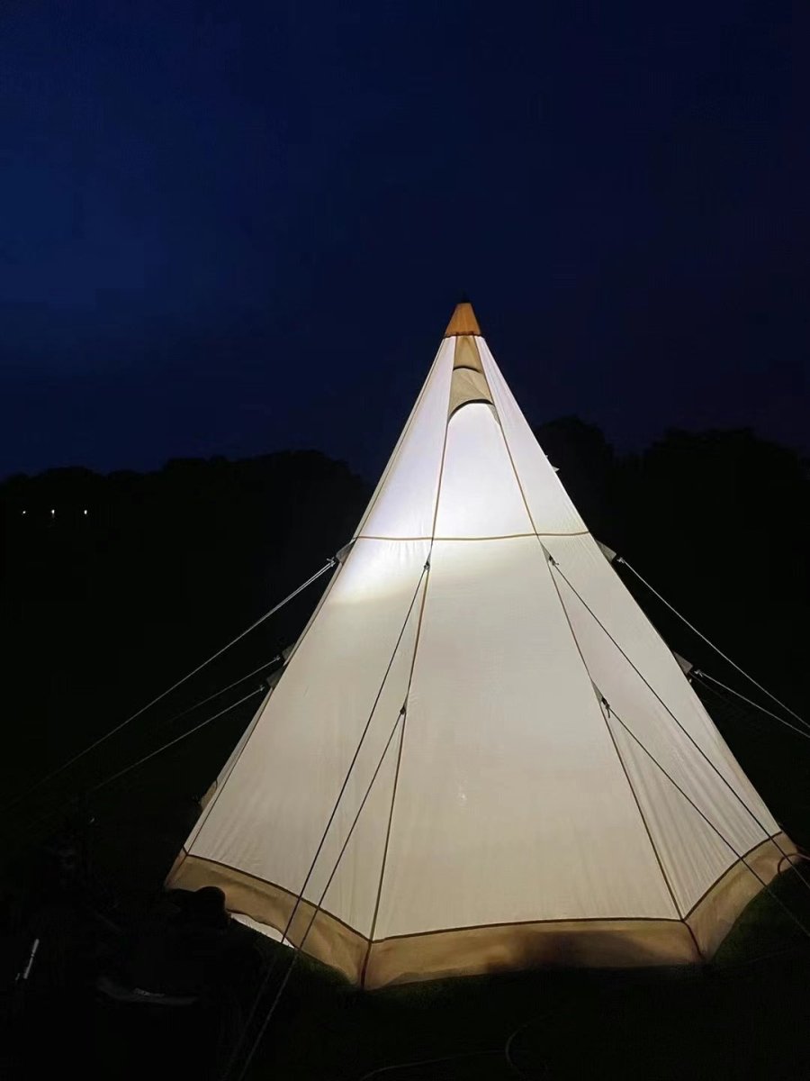 Bell Tent 4 Season 9.85ft Glamping Tent, Hot Tent,Ideal for Family Camping, Hiking,Canvas Tent with Aluminum Pole. Support Camouflage Fabric Customization - HomeDIYer