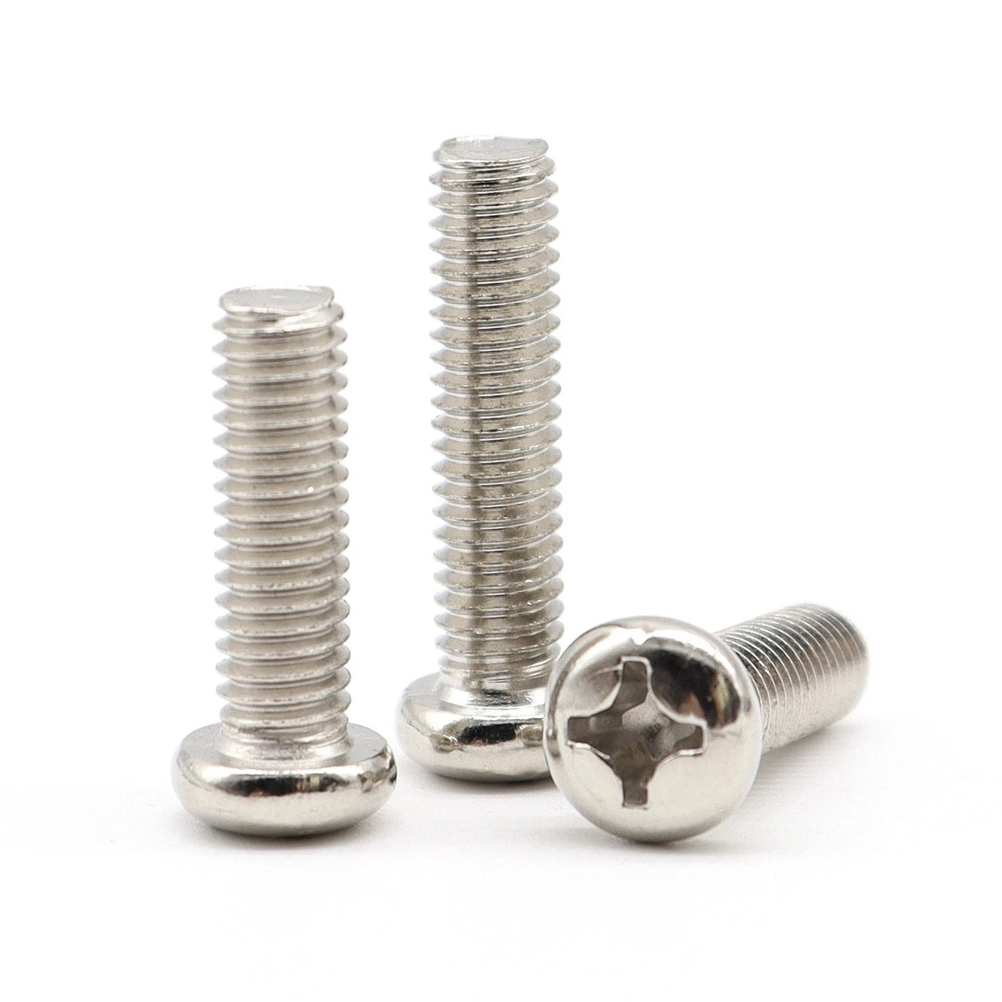 Nickel Plated Pan Head Phillips Machine Screws – ISO 7045, M1 to M4, Corrosion Resistant