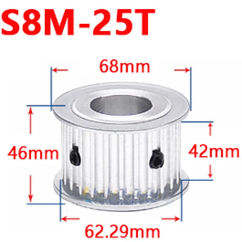 S8M Timing Belt Pulley 20T-40T Synchronous Wheel Sprocket For 40mm Width Belt