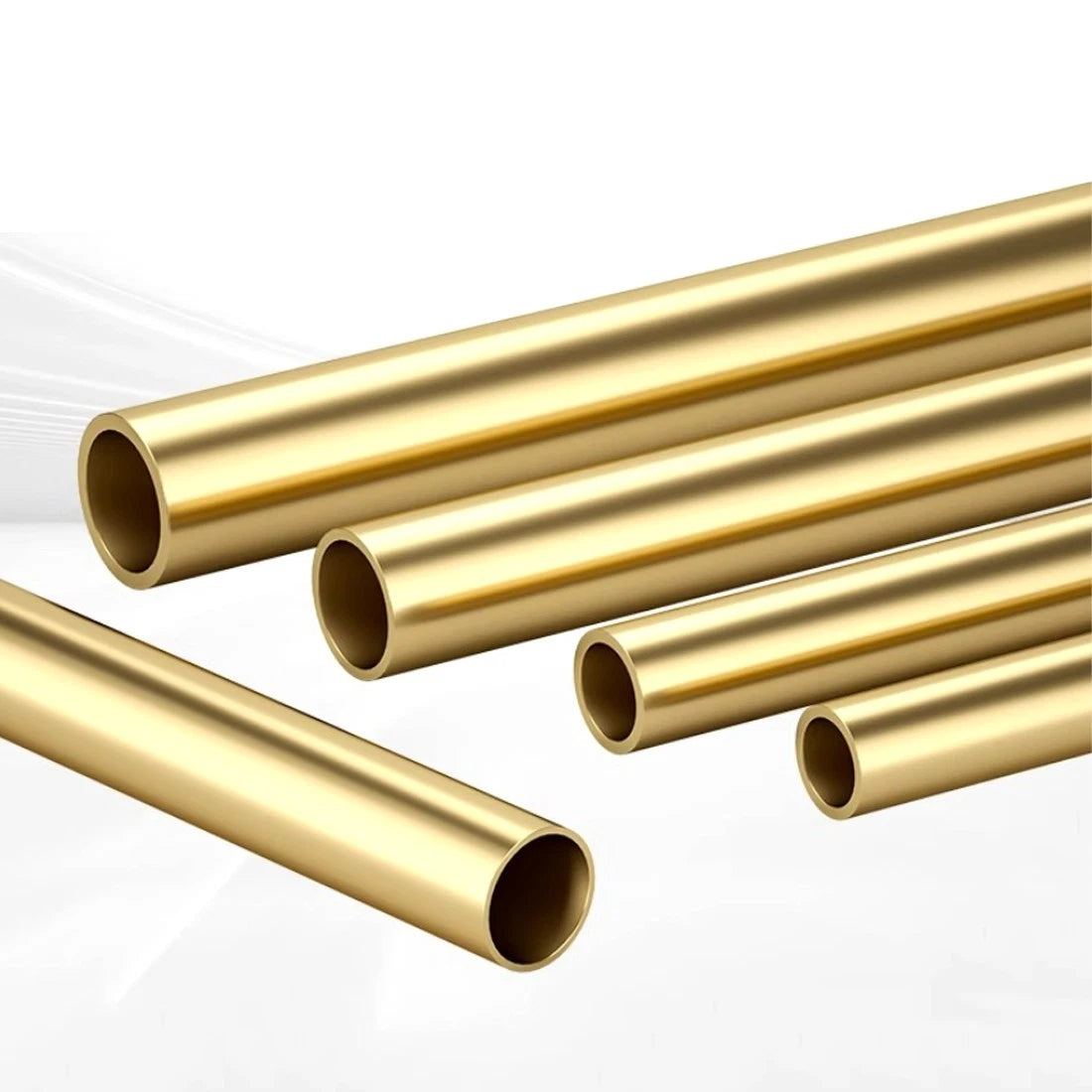 H59 Brass Round Tube 13–40mm OD × 500mm | Hollow Brass Pipe Tubing