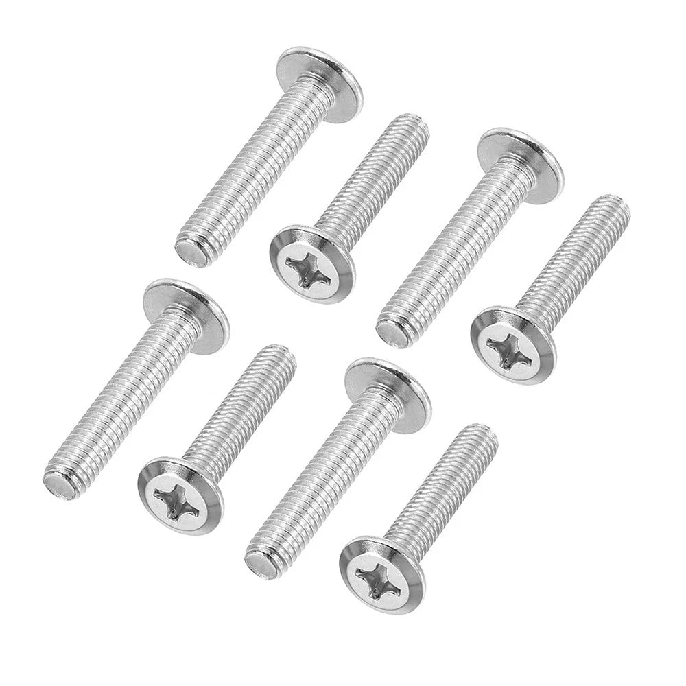 M8 White Phillips Countersunk Screws A2 Stainless Steel | 16mm Head - HomeDIYer