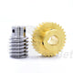 Module 1.5 Steel Worm Shaft, Brass Worm Gear Wheel 20/25/30/40 Tooth, Precision