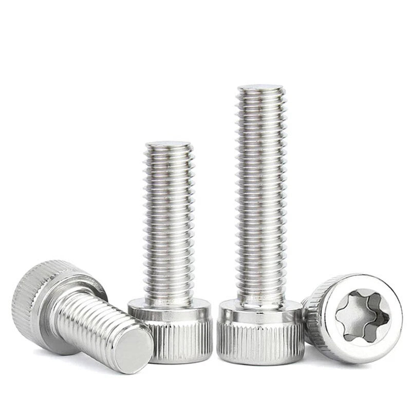Torx Socket Cap Head Screws – M2 to M5, A2 Stainless Steel, Security Machine Bolts (304 Stainless)