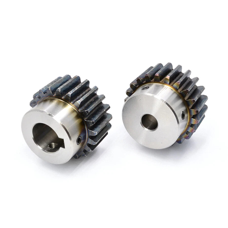 2 Mod 45# Steel Spur Gear 10-24T Bore 8-25mm Pinion Gear with Step Motor Gear