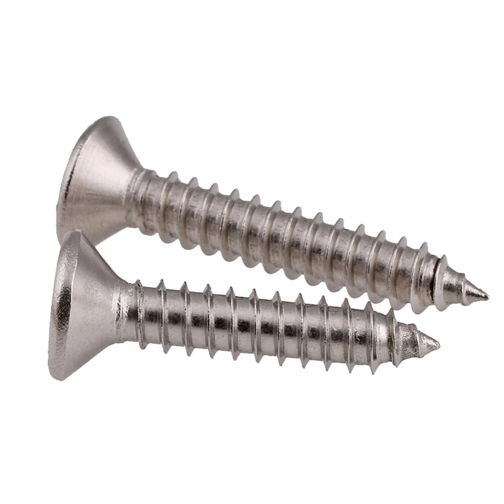 M3–M8 Countersunk Flat Head Self Tapping Screws – A2 Stainless Steel