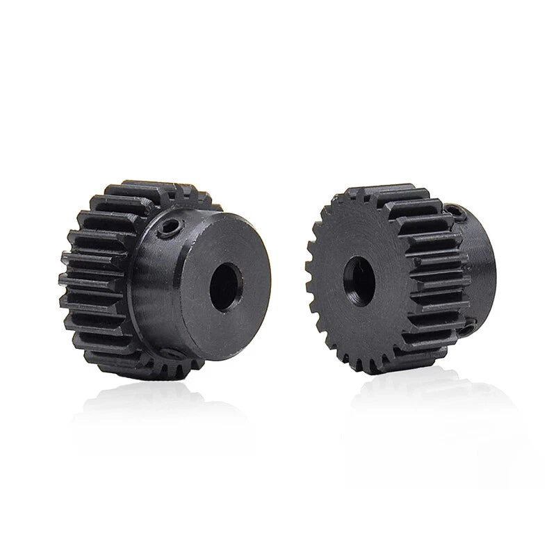 Mod 1 Steel 45# Spur Pinion Gear 10-39 Teeth Motor Gear 4-20mm Bore With Screw