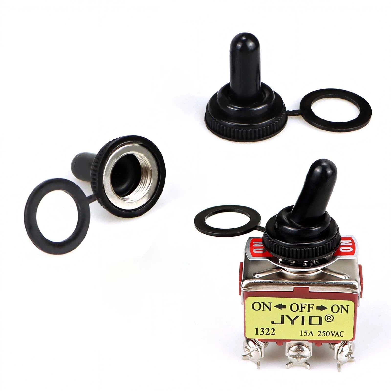 Waterproof Heavy Duty Toggle Switch ON-OFF / ON-OFF-ON | 2–6 Pin | 15A 250V
