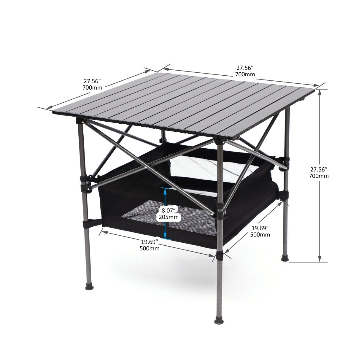 1 - Piece Folding Outdoor Table with Storage & Carry Bag - HomeDIYer