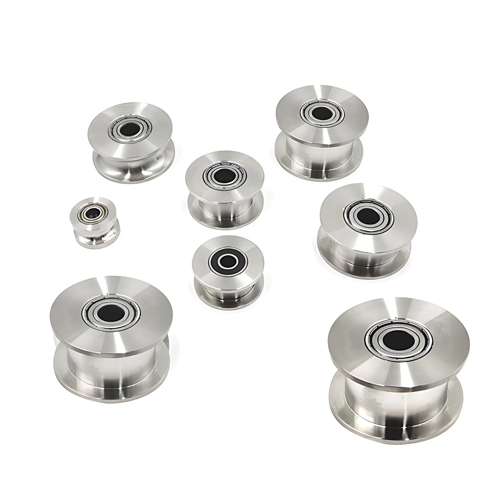 U/V/H Groove Pulley Wheel with Bearing OD 34mm-68mm for Rope or Wire Gym Pulley
