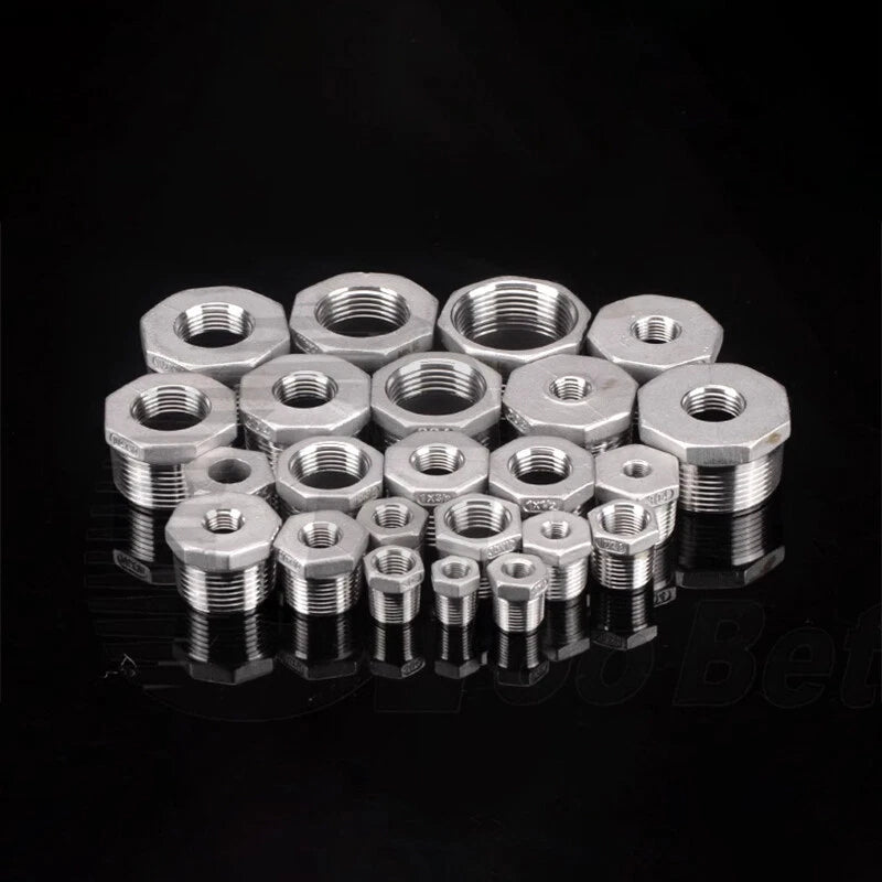 Reducing Bush BSPT Male Female Thread Pipe Fitting – Stainless Steel 304 (A2)