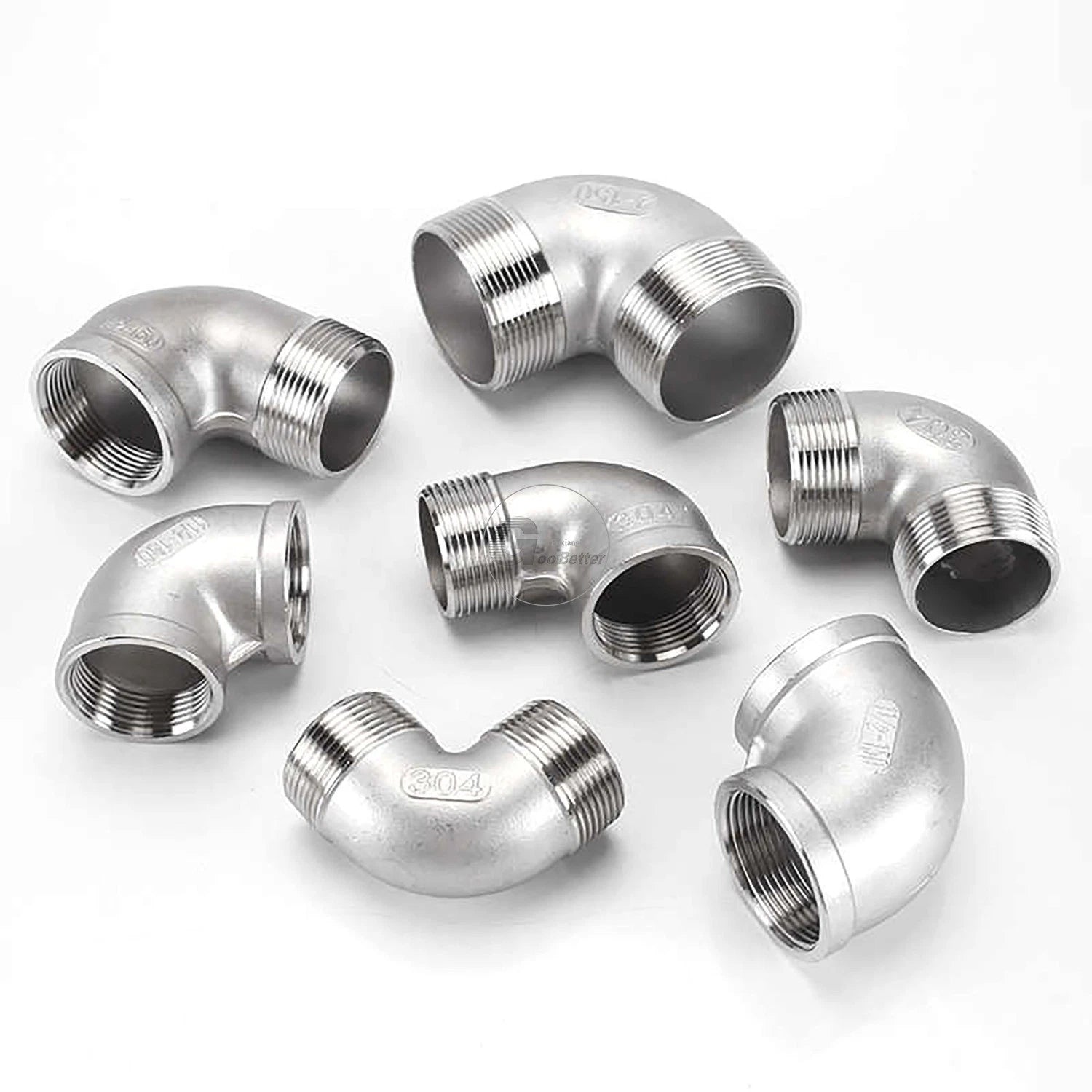 A2 Stainless Steel BSP Reducer Elbow Pipe Fittings | 1/8" to 4" Male Female