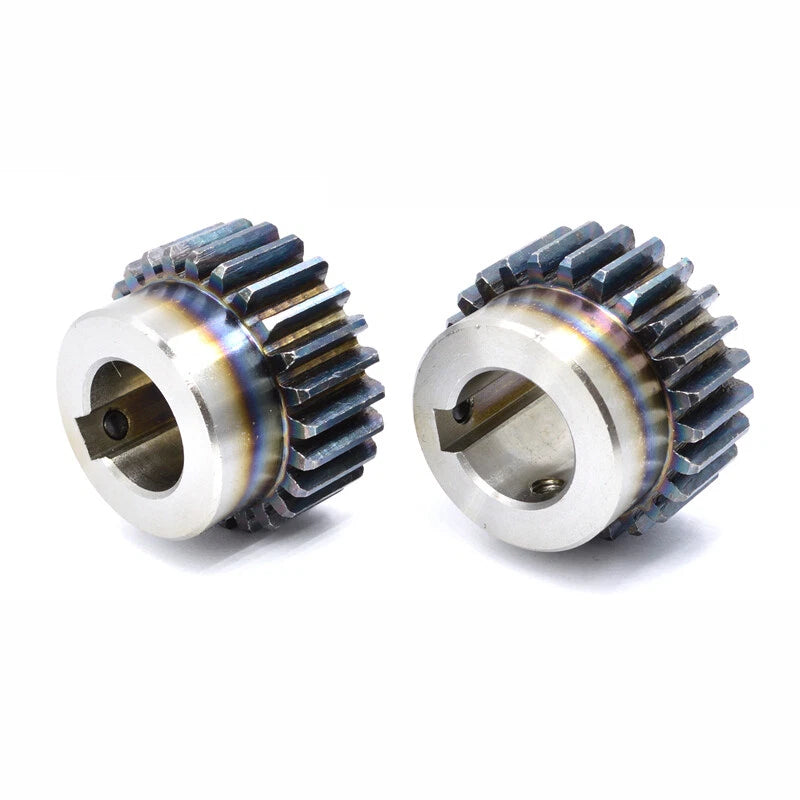 Spur Gear 45# Steel Transmission Gear 1.5/2 Mod 12-27 Teeth With Step Motor Gear