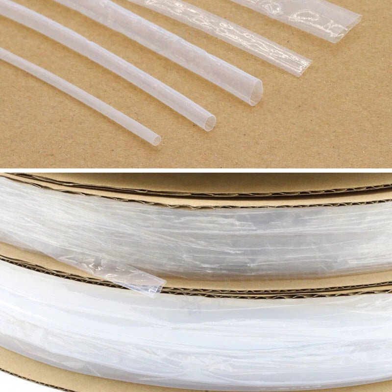 PTFE & FEP Heat Shrink Tubing — Clear, φ0.5mm–40mm, 1.7:1 / 4:1 / 1.3:1 Shrink Ratio - HomeDIYer