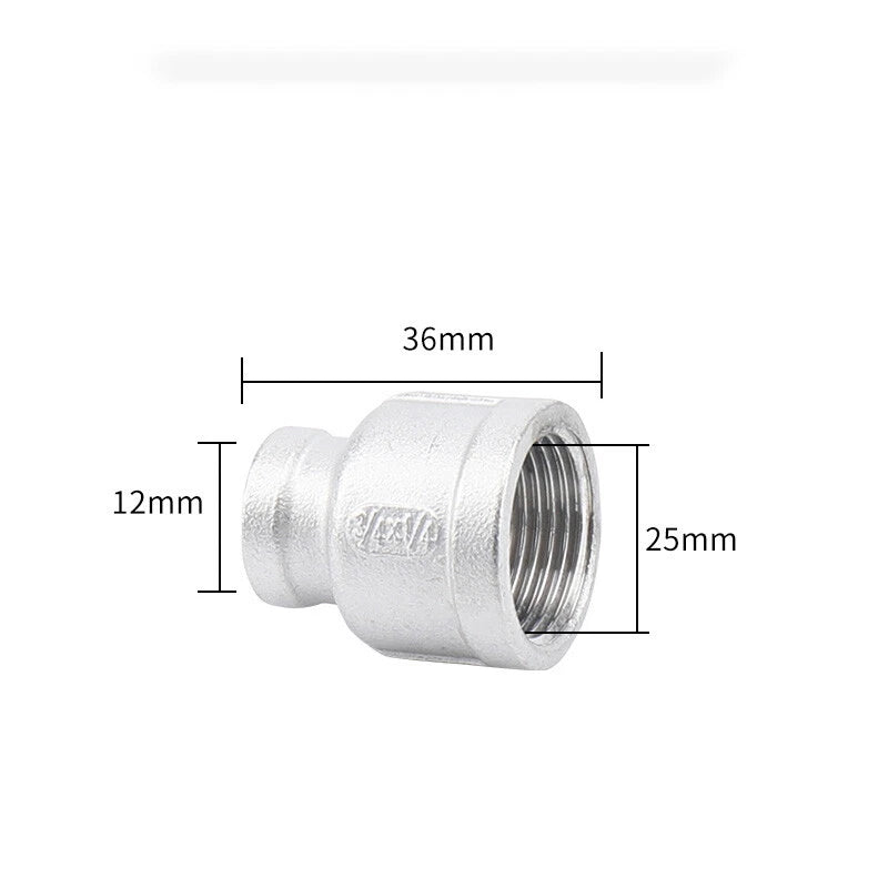 BSP Stainless Steel Reducing Bush — Female Thread Pipe Fitting