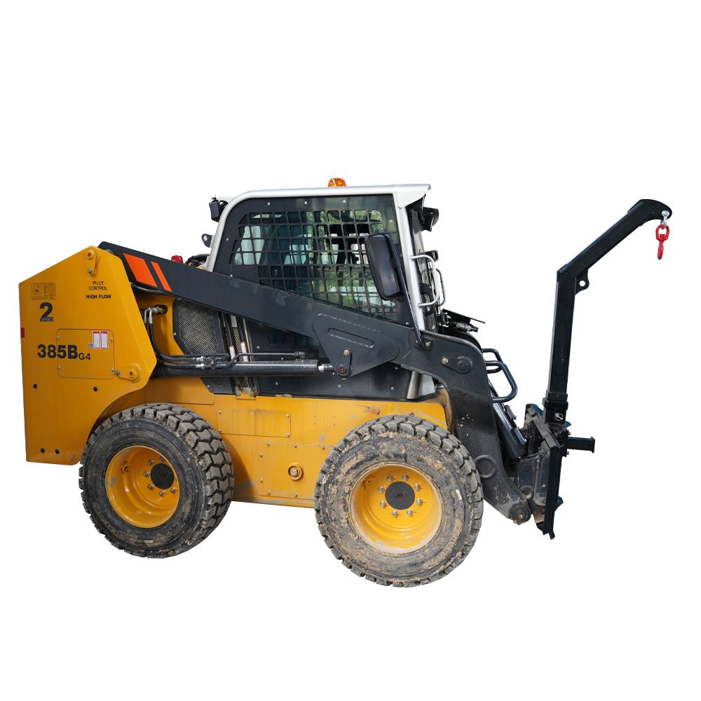Skid Steer Quick Tach Lift Pole Jib Hoist Crane - HomeDIYer