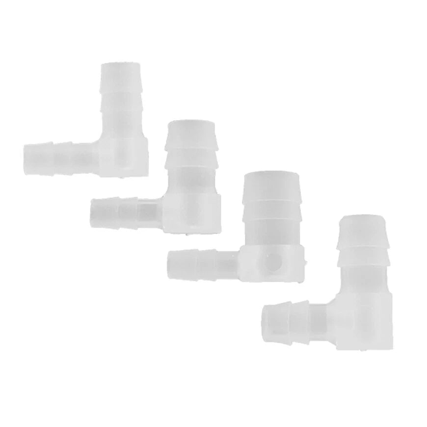 90 Degree Elbow Plastic Barbed Joiner Reducer Connector Pipe Hose Joiner Fitting